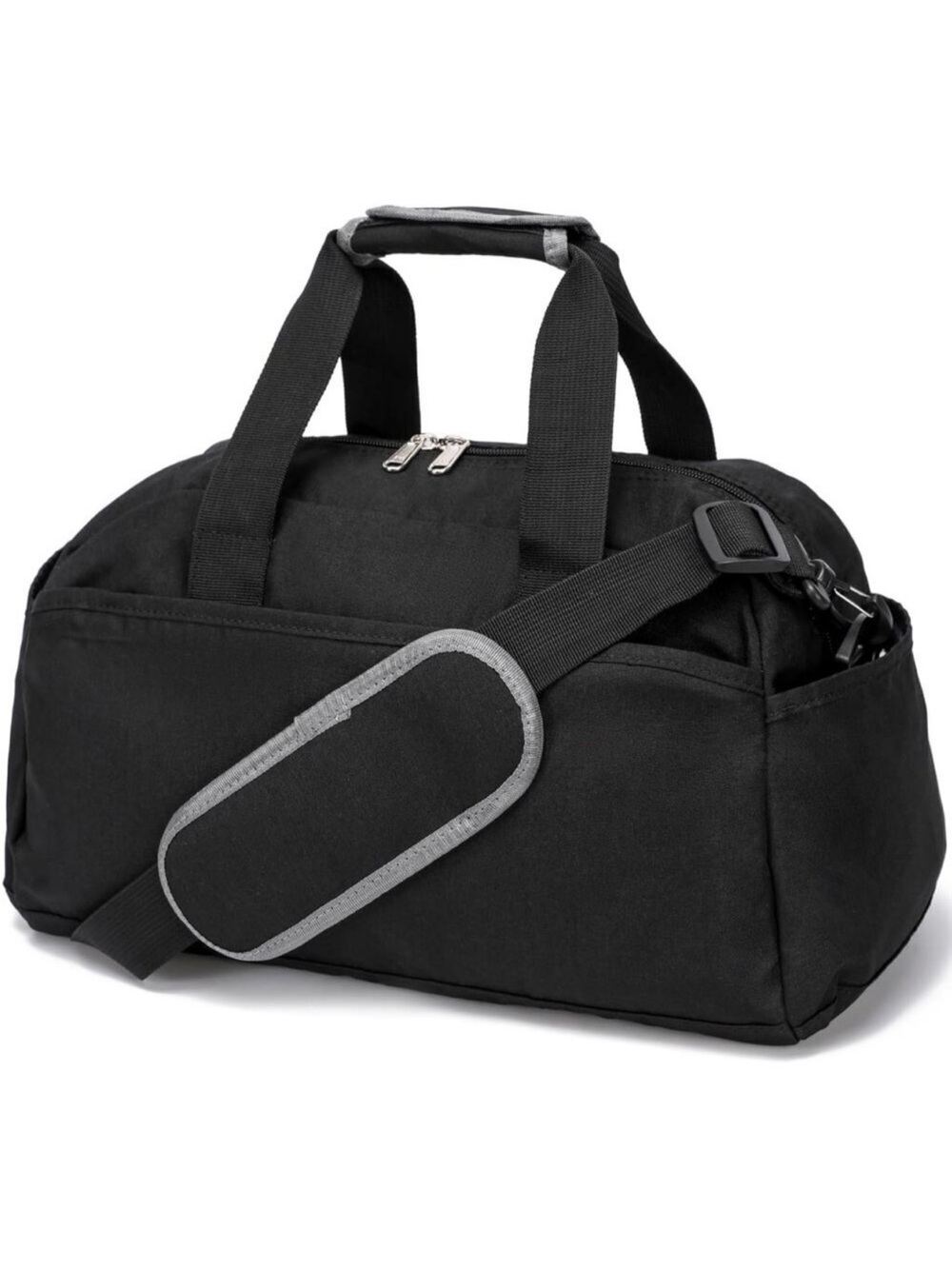 🆕Women Black Small 14 inch Mini Duffel Carry On Lightweight Small Duffle Bags